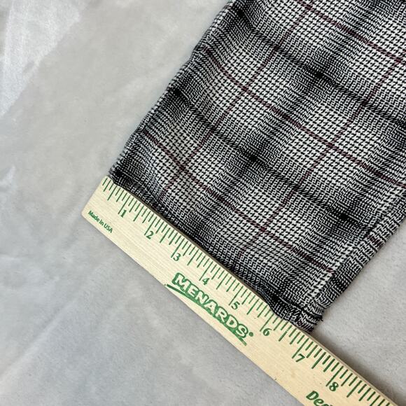 American Eagle Pants Womens 10 Houndstooth Plaid Super High Rise Skinny Trouser - Picture 4 of 12